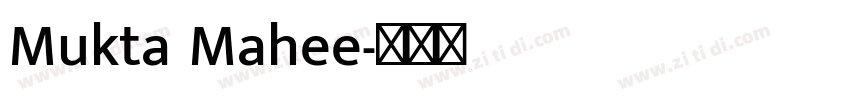 Mukta Mahee字体转换